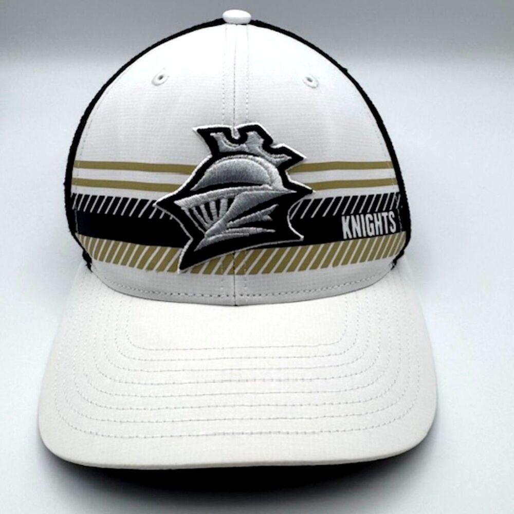 Charlotte Knights Strap-Back Baseball Hat White/Gold/Black Adjustable MiLB Cap